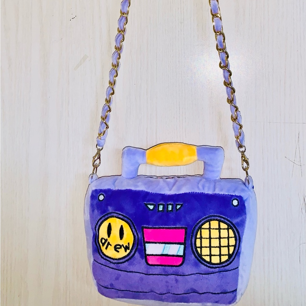 Drew House by Justin Bieber Stylish Purple and Yellow Women's Bag